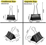 12 Pcs Extra Large Binder Clips 2.4 Inch Length for Office (Upgrade) - Image 2